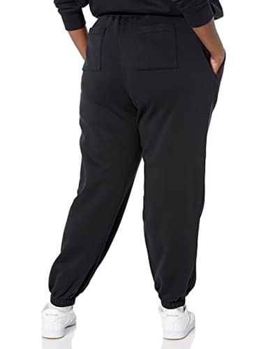 Amazon Essentials Women's Relaxed High Waist Joggers (Available in Plus Size), Black, Large - Image 6