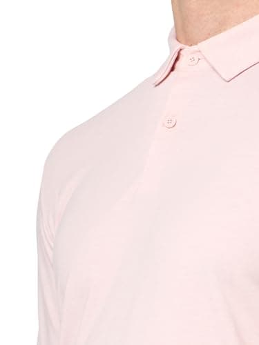 adidas Men's Standard Go-to Polo Shirt, Sandy Pink Melange - Image 3