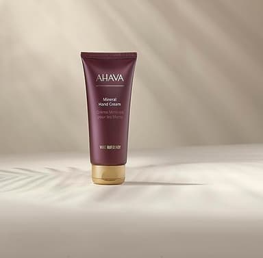 AHAVA Mineral Hand Cream Vivid Burgundy - Luxurious cream for thirsty hands for deep relief & nourishment, maintains smooth & supple hands, with exclusive Dead Sea Mineral blend Osmoter, 3.4 Fl.Oz - Image 4