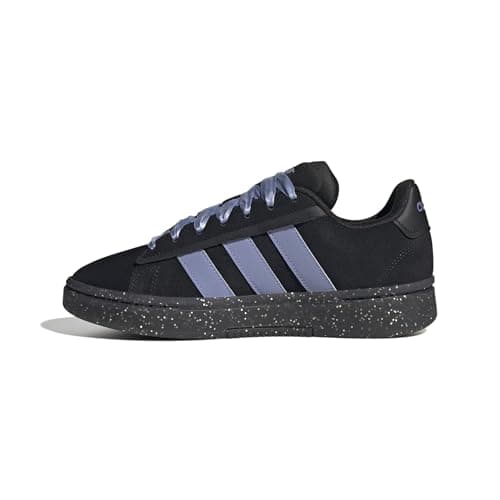 adidas Women's Grand Court Alpha 00s Sneaker, Core Black/Blue Spark Met./Blue Spark, 6