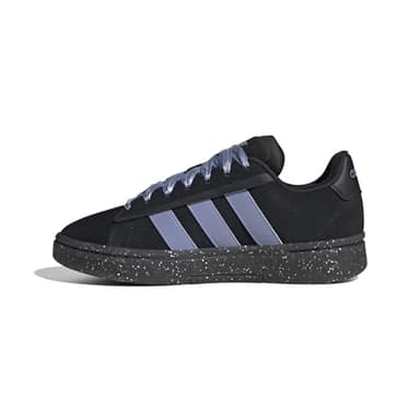 adidas Women's Grand Court Alpha 00s Sneaker, Core Black/Blue Spark Met./Blue Spark, 6