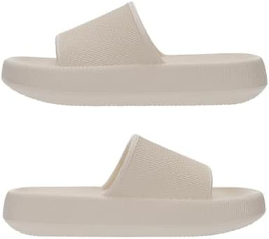 Joomra Pillow Slippers for Women and Men Non Slip Quick Drying Shower Slides Bathroom Sandals | Ultra Cushion | Thick Sole - Image 4