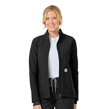 Carhartt Rugged Flex Scrubs for Women, Bonded Fleece Jacket - Image 1
