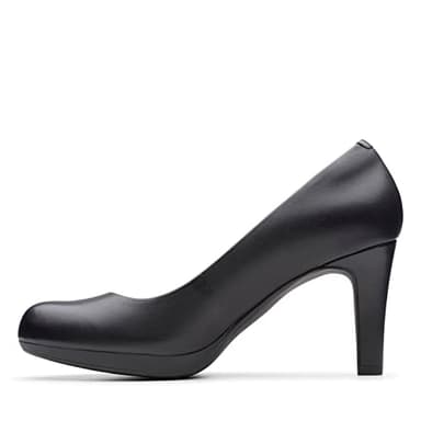 Clarks Women's Adriel Viola Dress Pump, Black Leather, 6.5 - Image 8