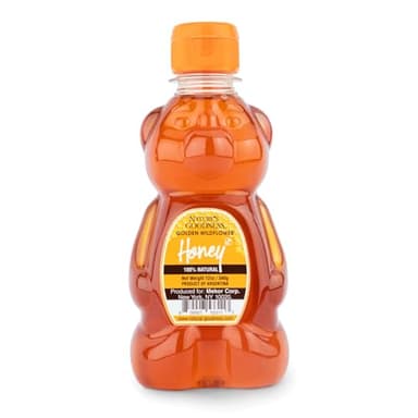 Nature's Goodness Teddy Bear Golden Wildflower Honey, Teddy Bear, 12 Ounce (Pack of 6) - Image 2
