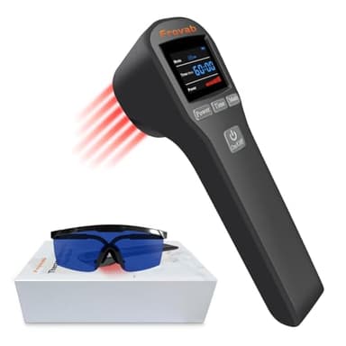 Frovab Red Light Therapy Device, 4x808nm+16x650nm Infrared Light Therapy for Pain, Hand Held Red Light Therapy Device at Home, Red Light Therapy Hand Held Wand for Muscle Body & Shoulder, Black - Image 1