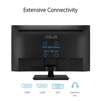 ASUS 31.5” 1080P Monitor (VA329HE) - Full HD, IPS, 75Hz, Adaptive-Sync, Eye Care, Low Blue Light, Flicker Free, HDMI, VGA, Wall Mountable, Tilt Adjustable,Black - Image 6