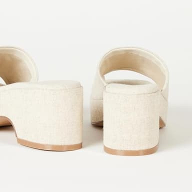 The Drop Women's Bertina Platform Slide, Linen, 7.5 Cream - Image 7