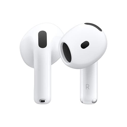 Apple AirPods 4 Wireless Earbuds, Bluetooth Headphones, Personalized Spatial Audio, Sweat and Water Resistant, USB-C Charging Case, H2 Chip, Up to 30 Hours of Battery Life, (Renewed) - Image 1