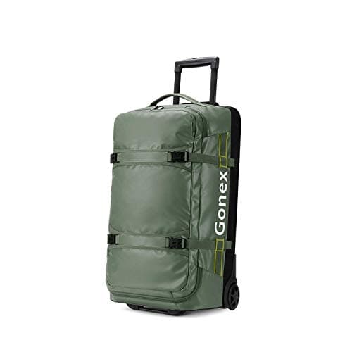 Gonex Rolling Duffle Bag with Wheels, 70L Water Repellent Wheeled Travel Duffel Luggage with Rollers 25 inch, Olive Green - Image 1