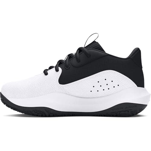 Under Armour Unisex Pre School Lockdown 7, (102) White/Black/Black, 2, US - Image 1