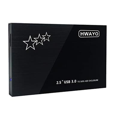 1TB External Hard Drive Portable - HWAYO 2.5'' Ultra Slim HDD Storage USB 3.0 for PC, Laptop, Mac, Chromebook (Black) - Image 2