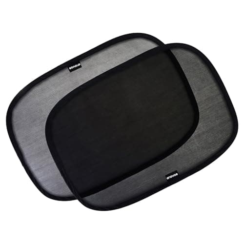 Enovoe Car Window Shades for Baby (2 Pack) - 21x14 Inches Sun Shade Blocker, Cling - Glare Shield and UV Rays Protection for Your Child - Side Windows Screens for SUV- Mesh Window Shades for car Baby - Image 1