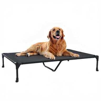Veehoo Cooling Elevated Dog Bed, Portable Raised Pet Cot with Washable & Breathable Mesh, No-Slip Feet Durable Dog Cots Bed for Indoor & Outdoor Use, X Large, CWC1803-XL - Image 1