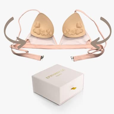 Epiphany LA Women's Push Up Padding Inserts for Swimsuits, Sports Bras and Clothing (Beige, B Cup - 3 Pairs) - Image 2