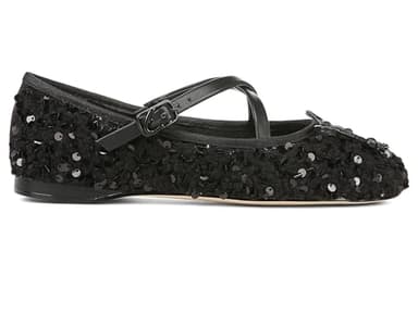 Circus NY by Sam Edelman Women's Ballet Flat, Black Shearling, 8 - Image 5