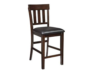 Signature Design by Ashley Haddigan 24" Counter Height Upholstered Barstool 2 Count, Dark Brown - Image 5
