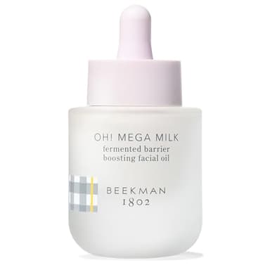 Beekman 1802 Oh Mega Milk Facial Oil - Hydrating Vitamin C & Niacinamide Serum - Repairs Skin Barrier & Reduces Dark Spots From Aging - Fragrance Free, Sensitive Skin Safe - Image 1