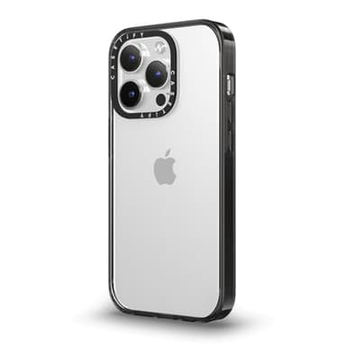 CASETiFY Compact iPhone 13 Pro Case [4 ft. 2X Military Grade Drop Protection/Slim/Lightweight] - Clouds - Clear Black - Image 2