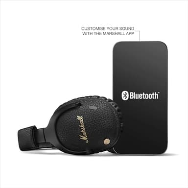 Marshall Monitor III A.N.C. Over-Ear Bluetooth Headphones - Active Noise Cancelling with Microphone | 100+ Hrs Wireless Playtime | Lightweight, Foldable Design for Travel - Black - Image 9