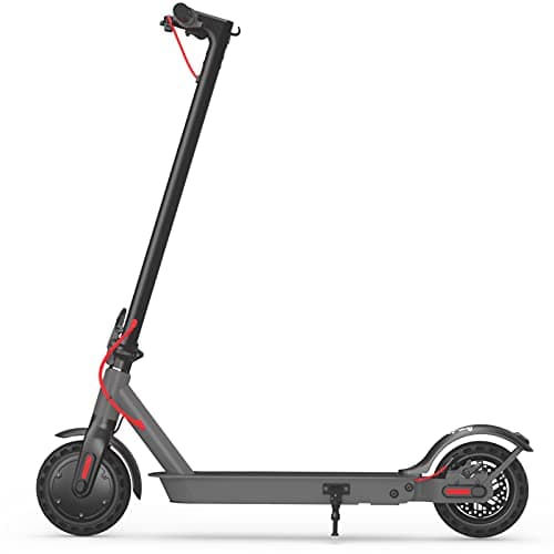 Hiboy S2 Electric Scooter - 8.5" Solid Tires - Up to 17 Miles Long-Range & 19 MPH Portable Folding Commuting Scooter for Adults with Double Braking System and App (Black&Space Grey) - Image 1