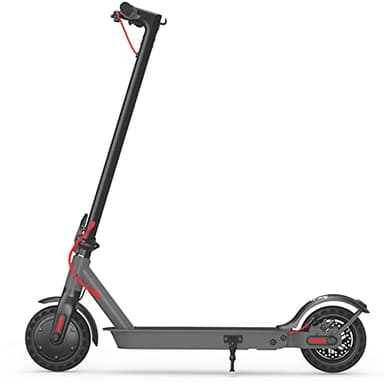 Hiboy S2 Electric Scooter - 8.5" Solid Tires - Up to 17 Miles Long-Range & 19 MPH Portable Folding Commuting Scooter for Adults with Double Braking System and App (Black&Space Grey) - Image 1