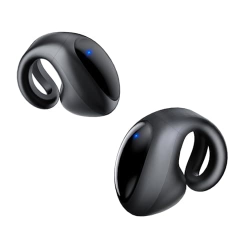 Open Ear Earbuds Lightweight Comfort Clip Wireless Earbuds Sweat Resistant Bluetooth Headphones Lightweight Sport Headphones for Workouts and Running with Dual Digital Display 44H Playtime IPX7 - Image 1
