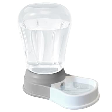 STALTWO 1.58 Gallon Automatic Dog Water Bowl Dispenser, Large Capacity Water Feeder for Cats and Dogs, BPA-Free, 1.58 Gallon Grey - Image 1