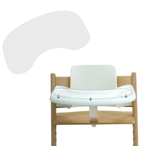 Suction Solver Sticker Compatible with Stokke Tripp Trapp Tray Safe Adehisve Placemat Improves Suction Keeps Suction Bowls and Toys Baby High Chair Placemat (2, Peanut Shape) - Image 1