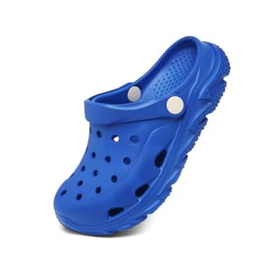 Kids Boys Garden Clog Slip On Slide Sandals Beach Water Shoes Blue Big Kid 4 - Image 1