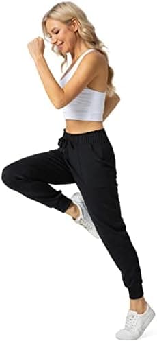 Haowind Joggers for Women with Pockets Elastic Waist Workout Sport Gym Pants Comfy Lounge Yoga Running Pants - Image 3