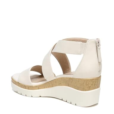 Naturalizer SOUL Women's Goodtimes Wedge Sandal Porcelain 8 M - Image 8