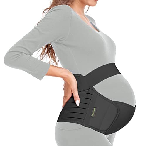 ChongErfei Maternity Belt, Pregnancy 3 in 1 Support Belt for Back/Pelvic/Hip Pain, Maternity Band Belly Support for Pregnancy Belly Support Band (L: Fit Ab 39.5"-51.3", Black) - Image 1