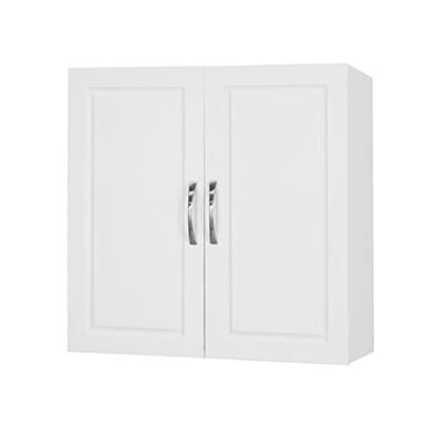 Haotian Wall Cabinet Laundry Room, Medicine Cabinet for Bathroom Kitchen Garage, Wall Storage Cabinet with Adjustable Shelf, White FRG231-W - Image 1