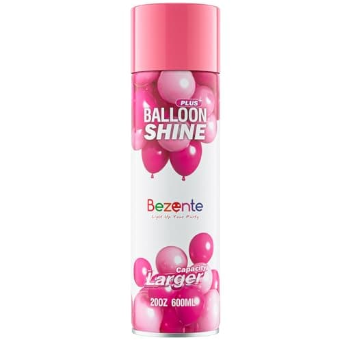 Bezente Balloon Shine Spray - 20 oz High Shine Balloon Spray, Waterproof, Long-Lasting Antioxidant, Odorless, Instant Shiny Effect for Party Balloons Decorations - Image 1