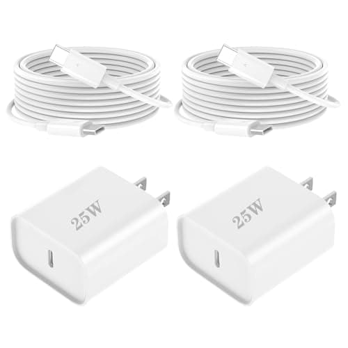 iPhone 16 15 Charger Fast Charging, USB C Charger Block with 2 Pack 6FT Cable for iPhone 16/16 Plus/16 Pro/16 Max/15/15 Pro Max/iPad Pro/AirPods - Image 1
