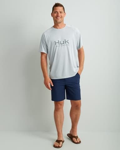 HUK Men's Standard Pursuit Short Sleeve, Performance Shirt + Sun Protection, Harbor Mist - Image 4