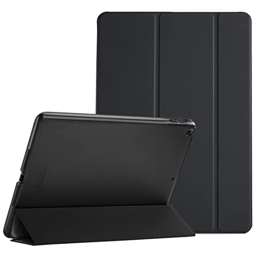 ProCase Smart Case for iPad 9.7 Inch iPad 6th/5th Generation 2018 2017(Model: A1893 A1954 A1822 A1823), Ultra Slim Lightweight Stand Cover with Translucent Frosted Back -Black - Image 1
