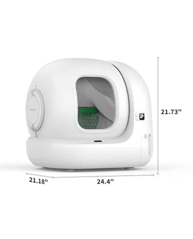 PETKIT 2025 Upgraded Automatic Cat Litter Box 2-Way Odor Remover & 20 Trash Bags,App Control Smart Robot with Anti-Scratch Inner Mat, Self-Cleaning Cat Litter Box True Integration & Structure Safety - Image 9