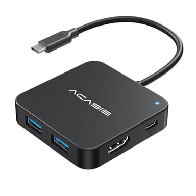 ACASIS USB C Hub 10Gbps, 6-in-1 Multiport Adapter with 4K 60Hz HDMI, 100W Power Delivery, USB A3.2 Data Port, USB C to HDMI Adapter for MacBook, Dell, Lenovo, Surface, iPad PRO, XPS(Black) - Image 1