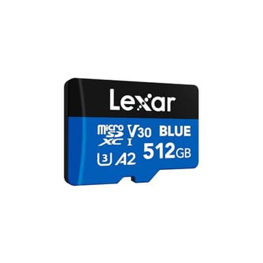 Lexar 512GB Blue Micro SD Card Up to 160MB/s, microSDXC UHS-I Memory Card with SD Adapter, C10, U3, A2, V30, Full HD, 4K UHD, High Speed TF Card - Image 8