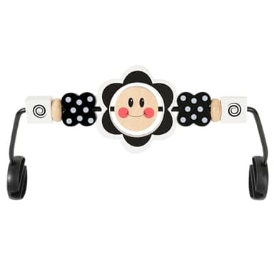 iGRATENS Baby Bjorn Bouncer Toy Bar, Toy Bar for Bouncer Balance Soft & Bliss, Easy to Attach and Remove, Child-Friendly Materials, Ideal for Baby, Black and White Toys - Image 1