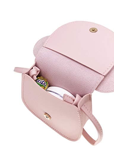 xperry Little Girls Toddlers Mini Crossbody Shoulder Bag Coin Purse with Cute Mouse Ear Bowknot - Image 3