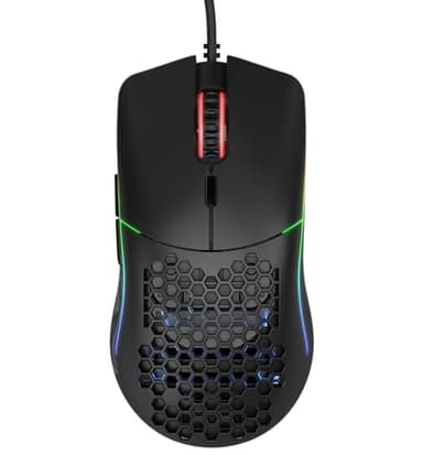Glorious Model O Wired Gaming Mouse 67g Superlight Honeycomb Design, RGB, Pixart 3360 Sensor, Omron Switches, Ambidextrous - Matte Black - Image 2
