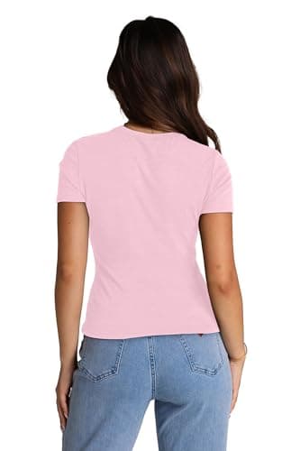 XIEERDUO Short Sleeve T Shirts for Women Summer Clothes Basic Tee 3 Pack DarkGreen RoyalBlue Pink M - Image 5