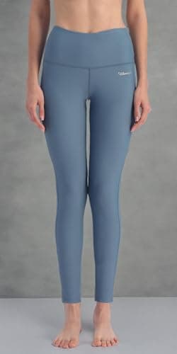 Ubestyle UPF 50+ High Waist Women's Swim Pants Swim Leggings Swimming Tights Long Swimwear Pants Sun Protective (Slate/Blue, XXL) - Image 7