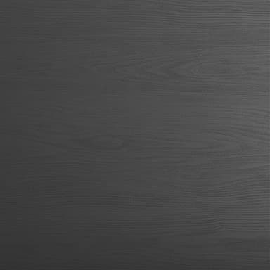 Martha Stewart Maddox Home Office Parsons Desk in Black Wood Grain with Oil Rubbed Bronze Metal X-Frame - Image 12