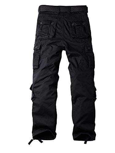 Alfiudad Womens Cargo Pants with Pockets, Women's Casual Military Army Hiking Combat Tactical Work Pants Trousers,Black,27(US 4) - Image 2