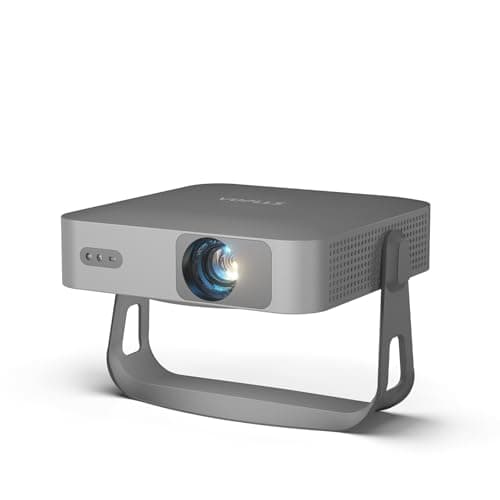 【Netflix-Licensed Projector & Native 1080P】Thinnest 3.36" Smart Mini Projector with WiFi and Bluetooth, Auto Focus & Keystone Portable Outdoor Projector, VOPLLS 4K Support Home Movie Projector - Image 1