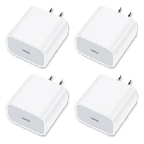 YEOTSMUT [4 Pack] USB-C Wall Charger, 20W USB-C Power Adapter Replacement for Phone 17/16/15/14/13/15 Pro/Pro Max/Plus/XS/XR/X,Galaxy, Pixel,i Pad and More - Image 1